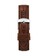 18 mm Dark Brown Smooth Leather Watch Strap