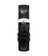 18 mm Black Smooth Leather Watch Strap