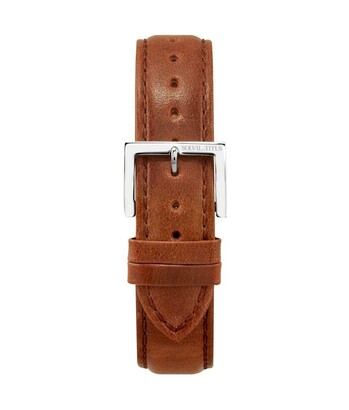 20 mm Brown Smooth Leather Watch Strap