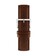 Montella 20 mm Brown Leather Strap