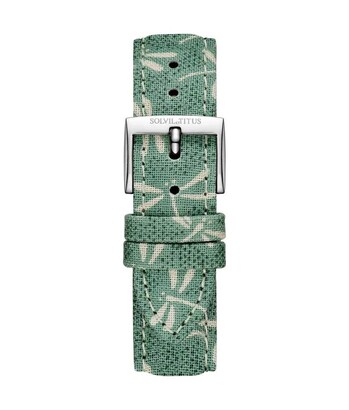 18 mm Grassy Green Japanese Fabric Watch Strap
