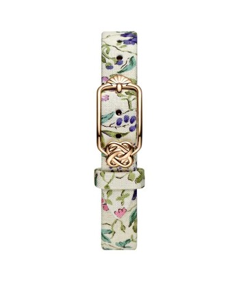 12 mm Purple Pink Floral Japanese Fabric Watch Strap