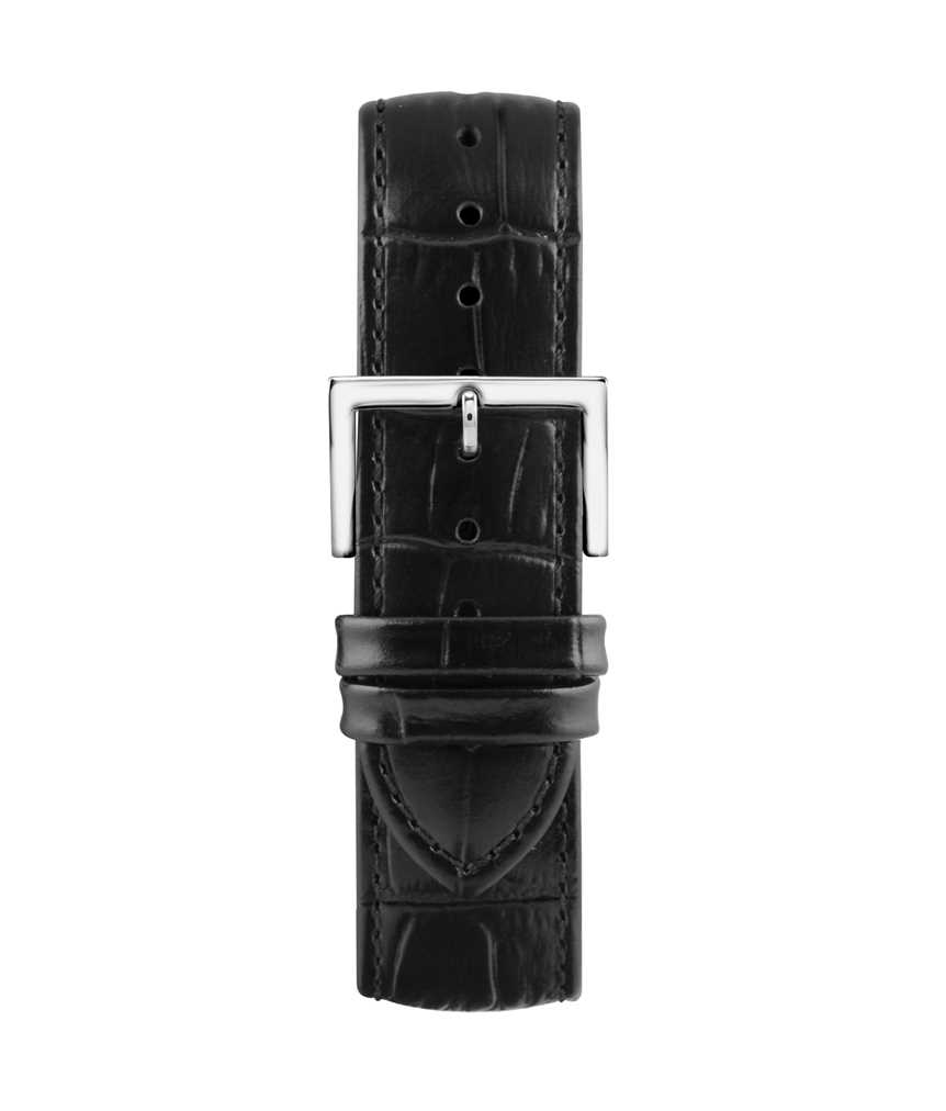 Montella 22 mm Black Leather Strap
