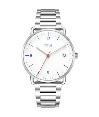 Nordic Tale三針日期顯示石英不鏽鋼腕錶  