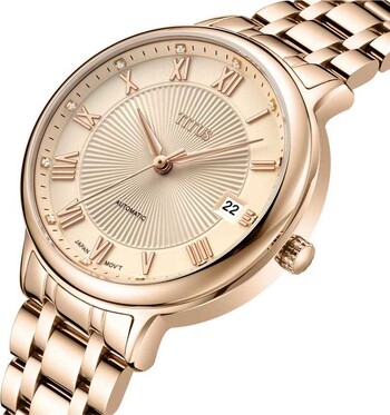 Exquisite 3 Hands Date Mechanical Stainless Steel Watch 