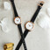 Ring & Knot 3 Hands Quartz Leather Watch 