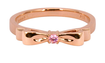 Solvil et Titus 16.2mm Ribbon Ring, Sterling Silver, Rose-Gold Tone Plated