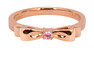Solvil et Titus 15.6mm Ribbon Ring, Sterling Silver, Rose-Gold Tone Plated