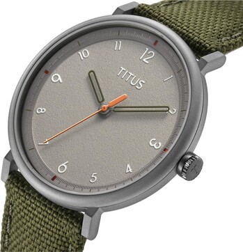 Nordic Tale三針石英尼龍錶帶腕錶腕錶 