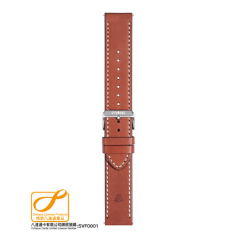 Citykeys 22 mm Brown Leather Octopus Strap