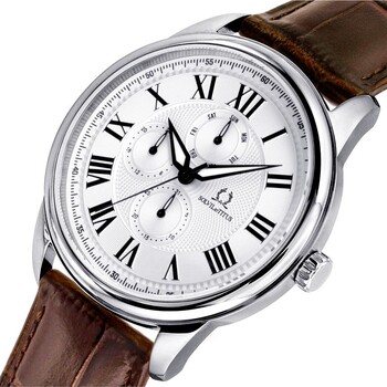 Classicist多功能石英皮革腕錶 (W06-03246-001)