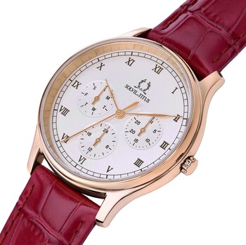 Classicist多功能石英皮革腕錶 (W06-03257-003)