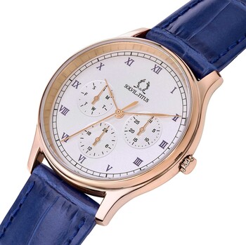 Classicist多功能石英皮革腕錶 (W06-03257-004)
