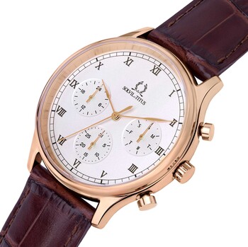 Classicist多功能石英皮革腕錶 (W06-03256-003)