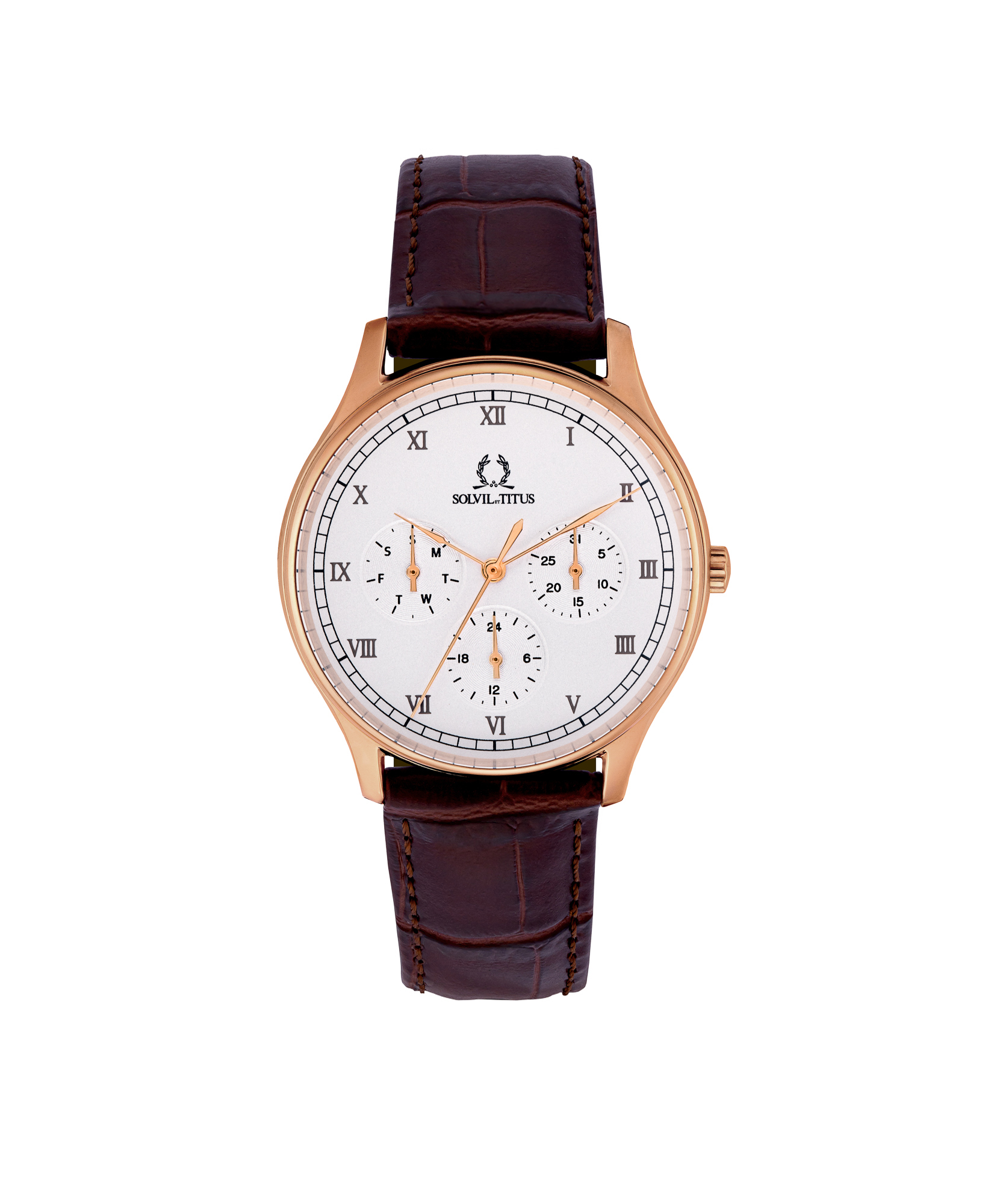 Classicist Multi-Function Quartz Leather Watch (W06-03257-002)