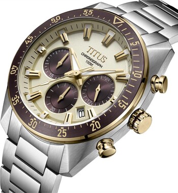 Modernist計時石英不鏽鋼腕錶 
