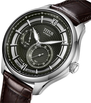 Exquisite多功能自動機械皮革腕錶 